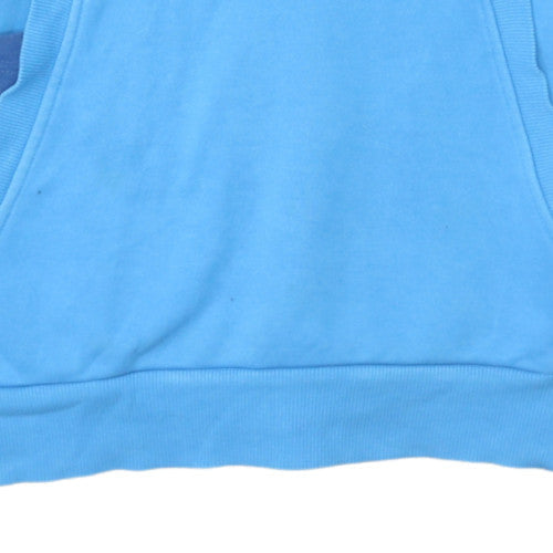 Mens UK Size M Puma Blue Pullover Hoodie