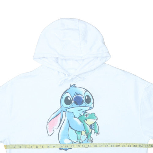 Womens UK Size S Primark White Pullover Hoodie