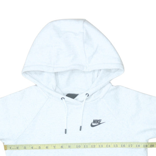 Womens UK Size XS Nike White Pullover Hoodie