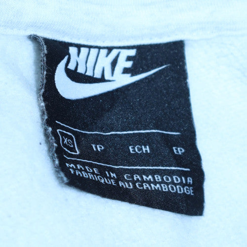 Womens UK Size XS Nike White Pullover Hoodie