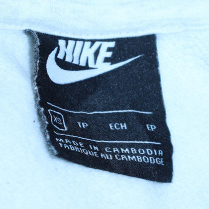 Womens UK Size XS Nike White Pullover Hoodie