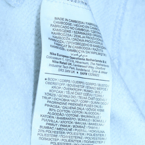 Womens UK Size XS Nike White Pullover Hoodie