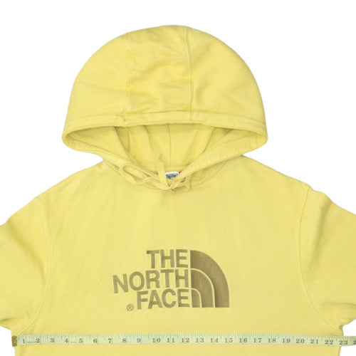 Mens UK Size L The North Face Yellow Pullover Hoodie