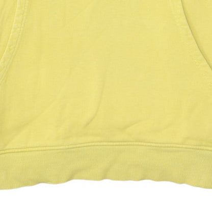 Mens UK Size L The North Face Yellow Pullover Hoodie