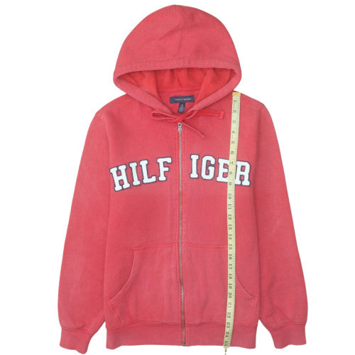 Mens UK Size XS Tommy Hilfiger Red Full Zip Hoodie