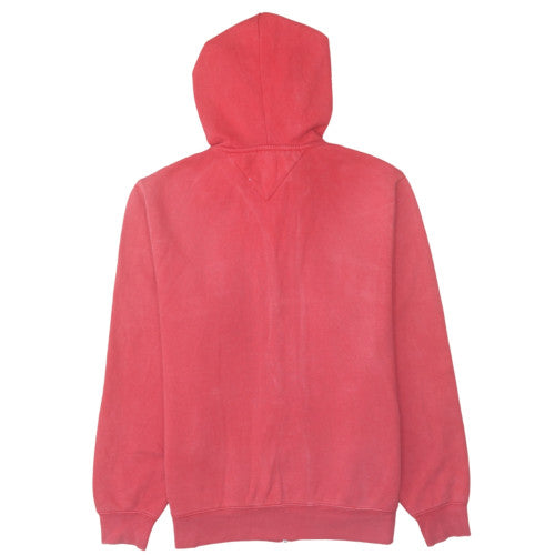 Mens UK Size XS Tommy Hilfiger Red Full Zip Hoodie
