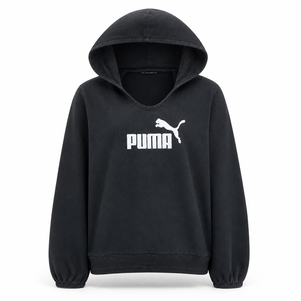 Womens UK Size 10 PUMA Black Pullover Hoodie