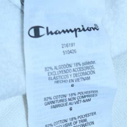 Mens UK Size L Champion White Pullover Sweatshirt