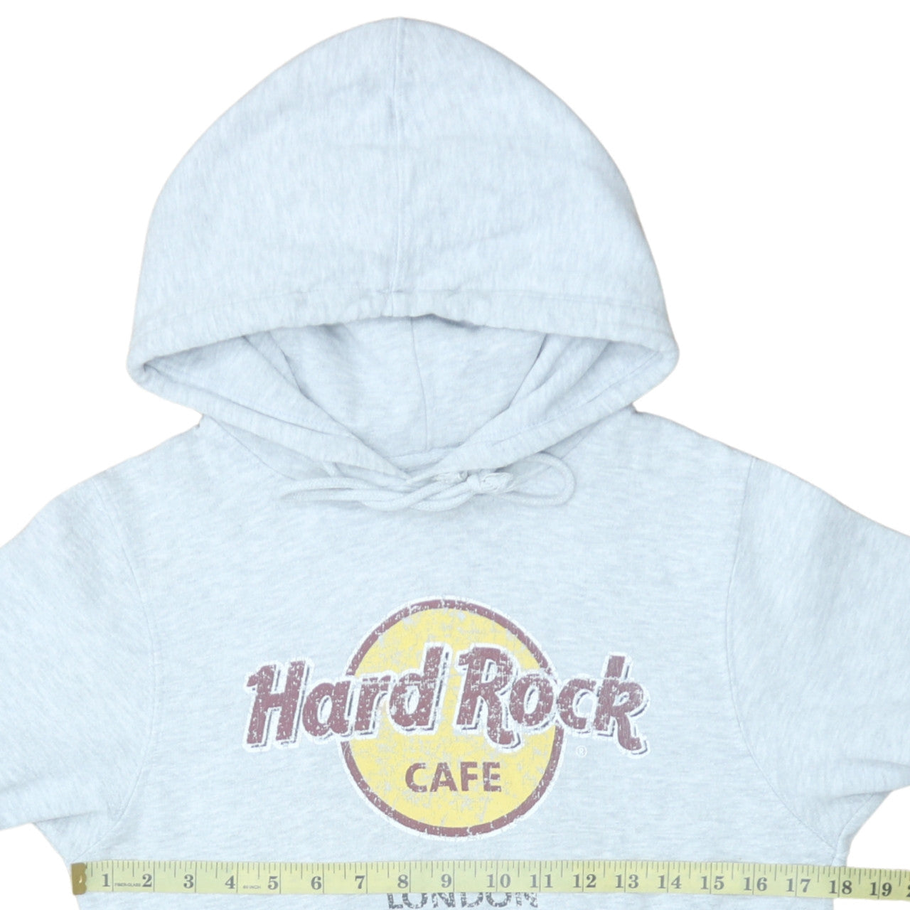 Womens UK Size S Hard Rock Cafe Grey Pullover Hoodie