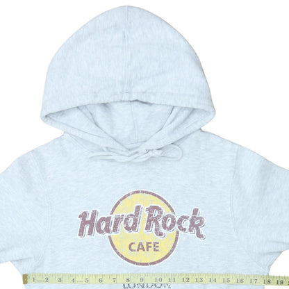 Womens UK Size S Hard Rock Cafe Grey Pullover Hoodie