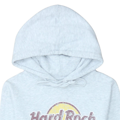 Womens UK Size S Hard Rock Cafe Grey Pullover Hoodie