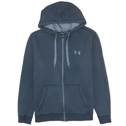 Mens UK Size XL Under armour Blue Full Zip Hoodie