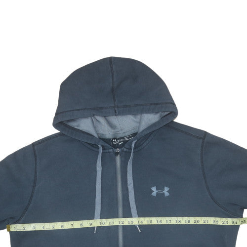 Mens UK Size XL Under armour Blue Full Zip Hoodie