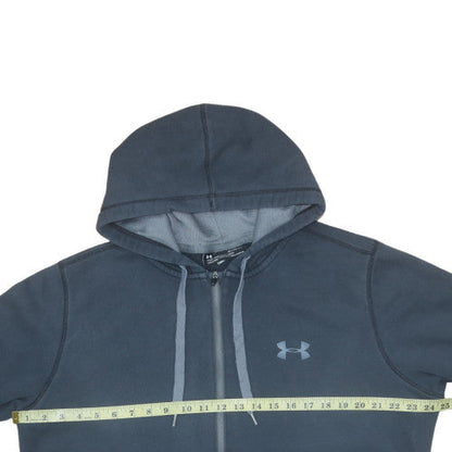 Mens UK Size XL Under armour Blue Full Zip Hoodie