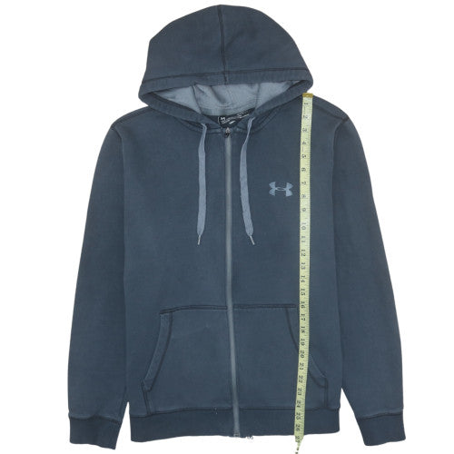Mens UK Size XL Under armour Blue Full Zip Hoodie