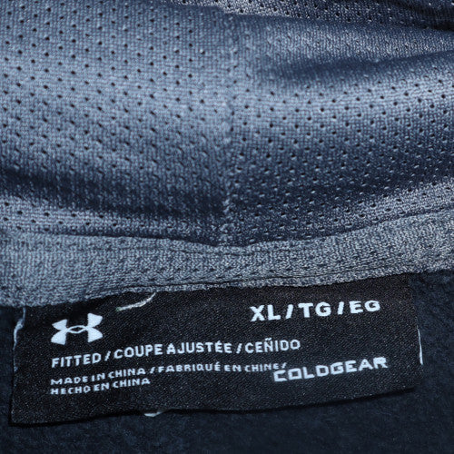 Mens UK Size XL Under armour Blue Full Zip Hoodie