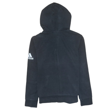Womens UK Size L adidas Black Full Zip Hoodie