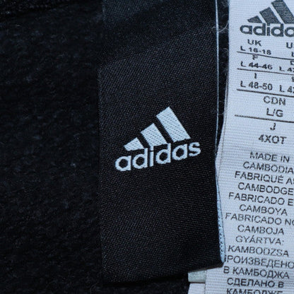 Womens UK Size L adidas Black Full Zip Hoodie