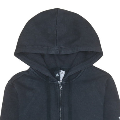 Womens UK Size L adidas Black Full Zip Hoodie