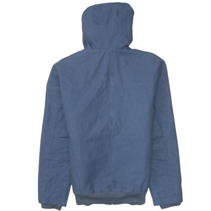 Quiksilver Mens Blue Hooded Parka Jacket Size M Cotton Blend