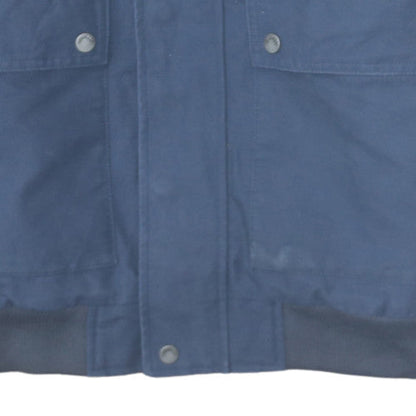 Quiksilver Mens Blue Hooded Parka Jacket Size M Cotton Blend
