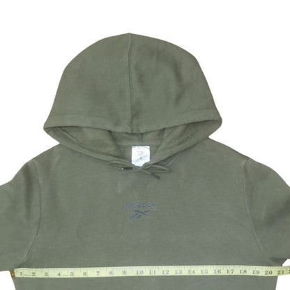 Mens UK Size S Reebok Green Pullover Hoodie