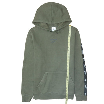 Mens UK Size S Reebok Green Pullover Hoodie