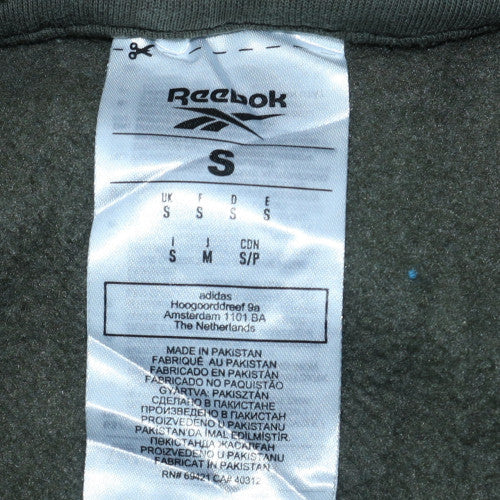 Mens UK Size S Reebok Green Pullover Hoodie