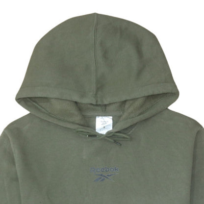 Mens UK Size S Reebok Green Pullover Hoodie