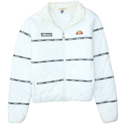 Ellesse Womens White UK 6 Puffer Windbreaker Jacket Polyester Lined