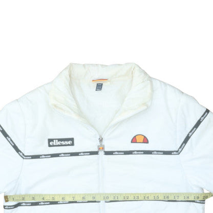Ellesse Womens White UK 6 Puffer Windbreaker Jacket Polyester Lined