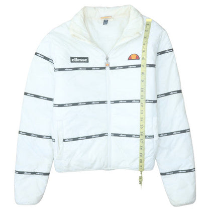 Ellesse Womens White UK 6 Puffer Windbreaker Jacket Polyester Lined