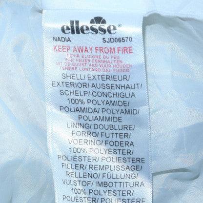 Ellesse Womens White UK 6 Puffer Windbreaker Jacket Polyester Lined