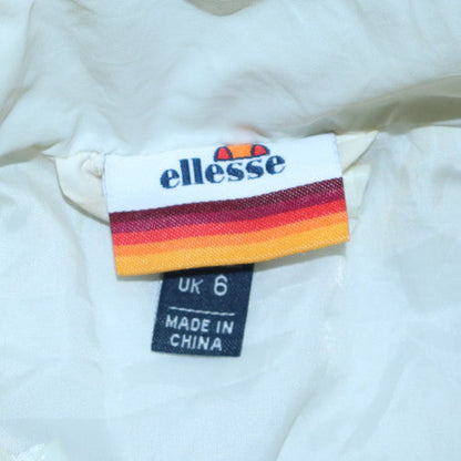 Ellesse Womens White UK 6 Puffer Windbreaker Jacket Polyester Lined