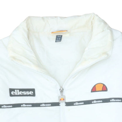 Ellesse Womens White UK 6 Puffer Windbreaker Jacket Polyester Lined