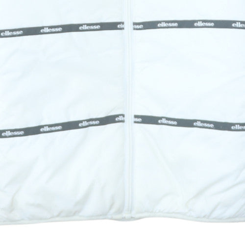 Ellesse Womens White UK 6 Puffer Windbreaker Jacket Polyester Lined