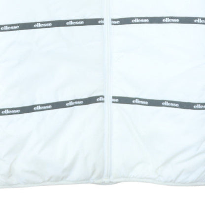 Ellesse Womens White UK 6 Puffer Windbreaker Jacket Polyester Lined