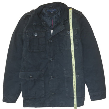 Tommy Hilfiger Men's Black Military Style Jacket Size M