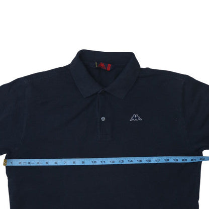 Kappa Men's Black Cotton Polo Shirt M Short Sleeve Classic Fit