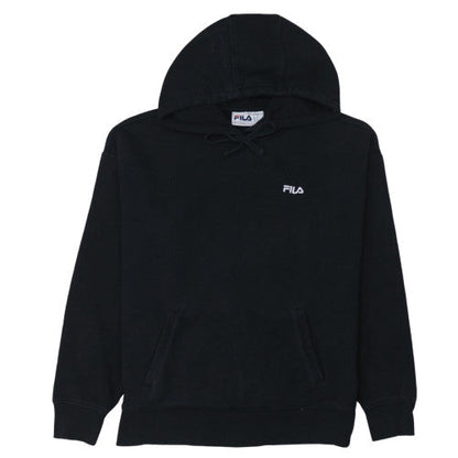 Mens UK Size M FILA Black Pullover Hoodie
