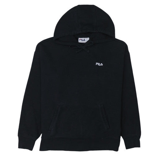 Mens UK Size M FILA Black Pullover Hoodie