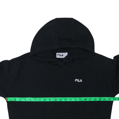 Mens UK Size M FILA Black Pullover Hoodie
