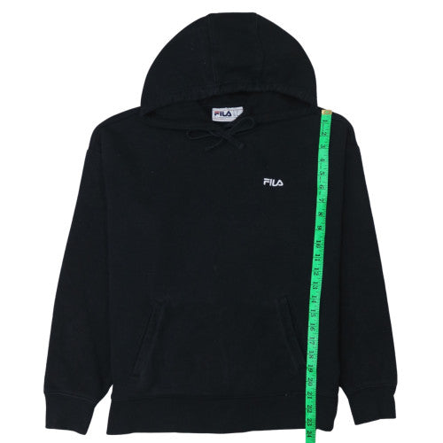 Mens UK Size M FILA Black Pullover Hoodie