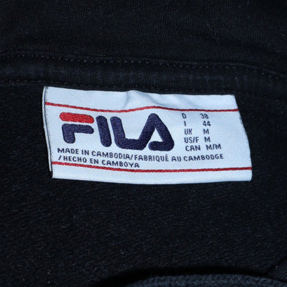 Mens UK Size M FILA Black Pullover Hoodie