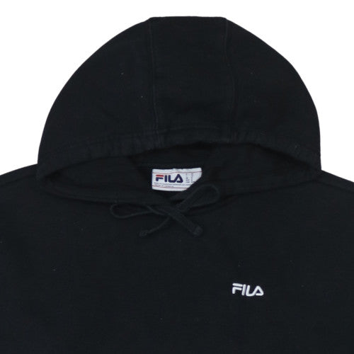 Mens UK Size M FILA Black Pullover Hoodie