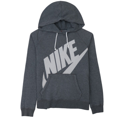 Womens UK Size M Nike Grey Pullover Hoodie