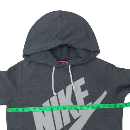 Womens UK Size M Nike Grey Pullover Hoodie