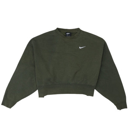 Womens UK Size S Nike Green Pullover Sweatshirt
