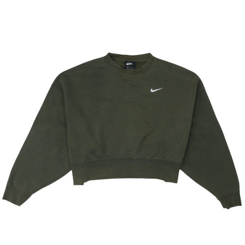 Womens UK Size S Nike Green Pullover Sweatshirt
