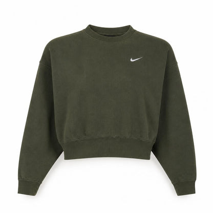 Womens UK Size S Nike Green Pullover Sweatshirt